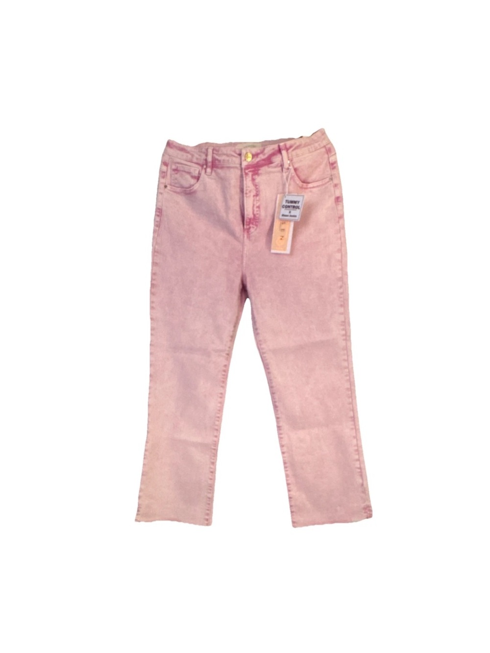 Risen Brand Women's Straight-Leg Pink Jeans - Classic Fit- Size 15/32